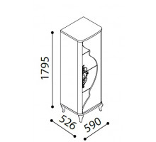 Шкаф витрина Легенда венге LEGN-12 венге