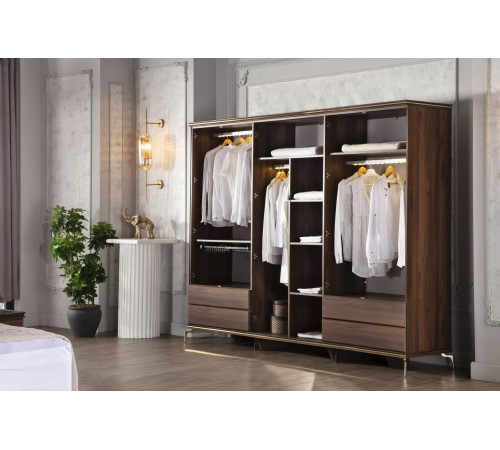 Шестистворчатый шкаф Монтего MONT-34