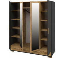 Шкаф для одежды четырехстворчатый Сканди МН-036-34(графит)