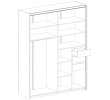 Шкаф-купе для одежды Глазго