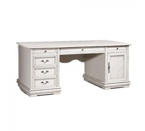 Стол письменный Оскар ММ-218-20 (белая эмаль+пт)