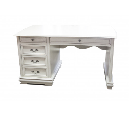 Стол письменный Оскар ММ-218-21 (белая эмаль+пт)