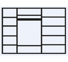 Пятистворчатый шкаф для одежды Амели АМШ2/5 (дуб)