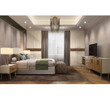 Пятистворчатый шкаф для одежды с ящиками Богемия Вуд (Bogemia Wood) БМШ2/51 (Wo)