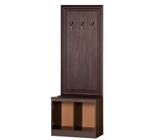 Тубма с вешалкой для прихожей Инна 620 темная